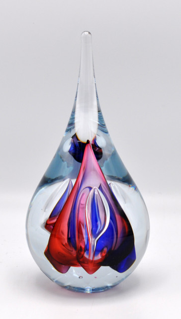 Loranto + Druppel rond, groot rood-blauw